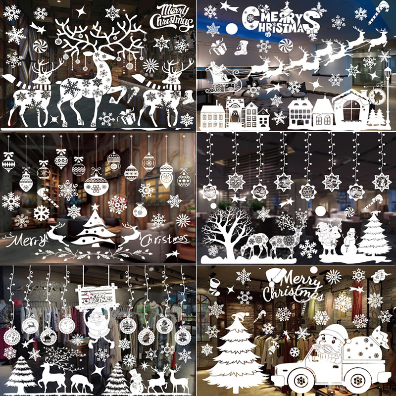 Chúc Giáng Sinh Trang Trí Cửa  - đánh giá và giá Snowflake Window Decal