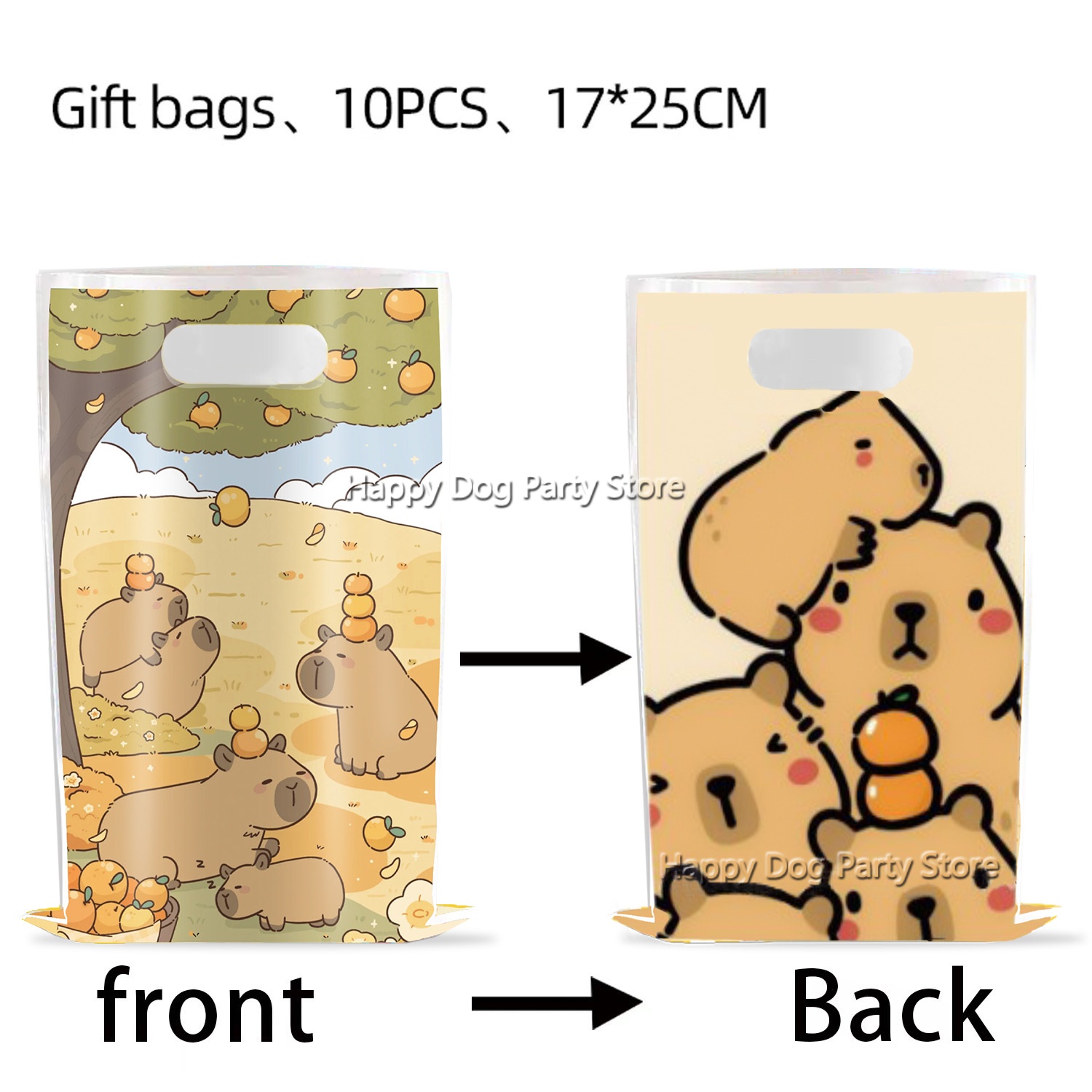 Cartoon Capybara Party Supplie - đánh giá và giá Gift Box Wrap Set