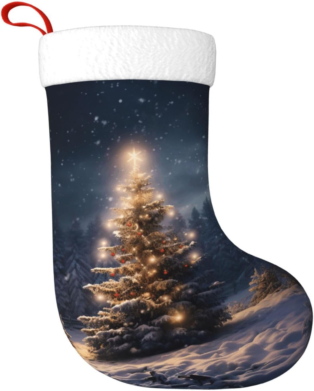 Christmas Tree Snow gift Stock - đánh giá và giá Christmas Stocking Hanging