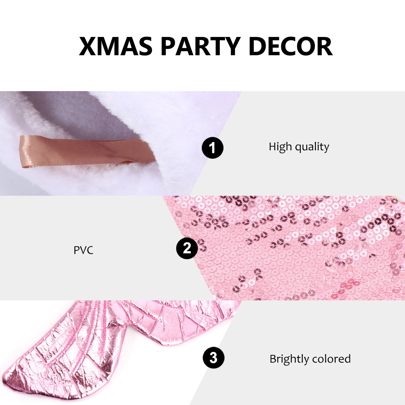 Sequins Mermaid Tail Stocking  - đánh giá và giá Christmas Stocking Hanging
