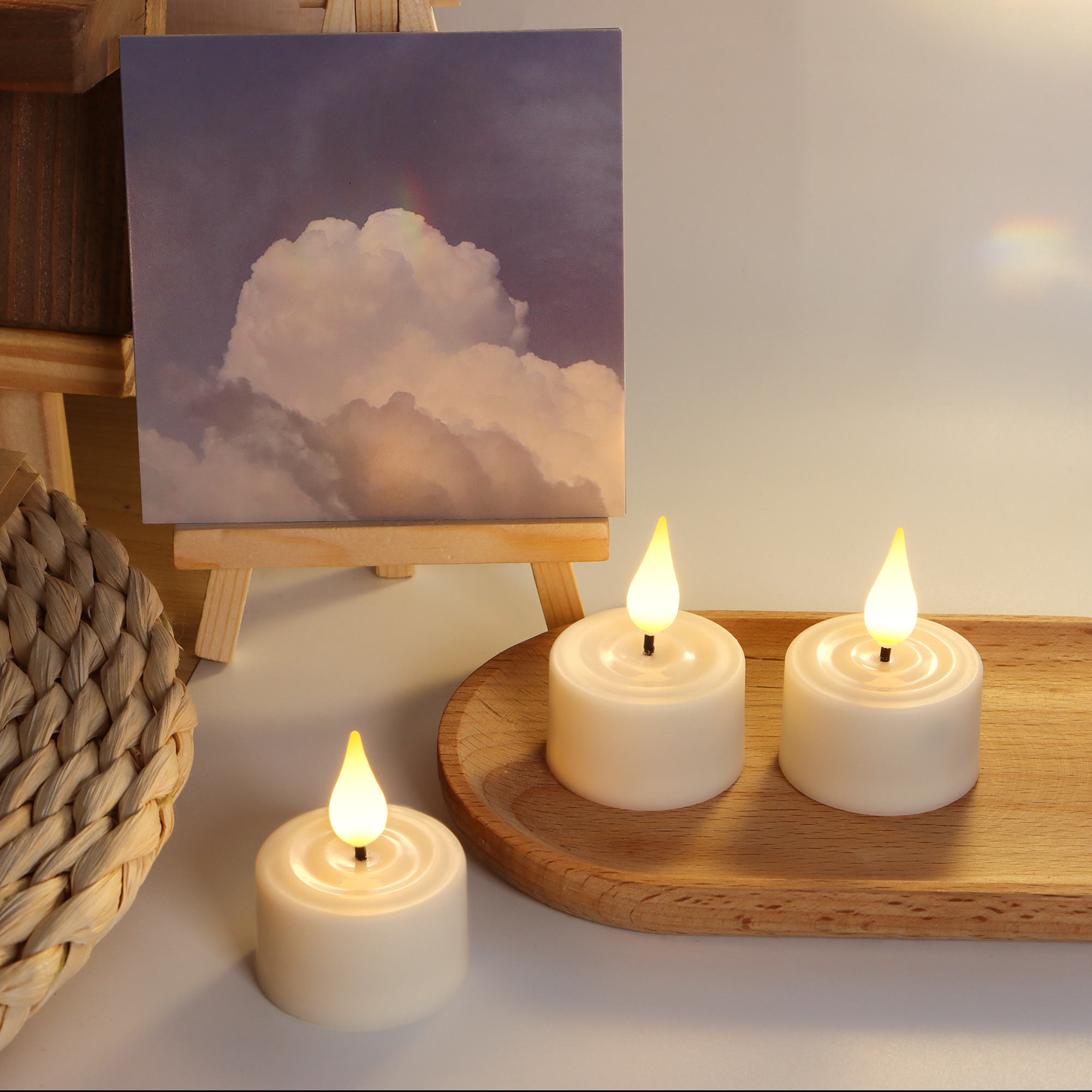 LED Candle Light Rechargeable  - đánh giá và giá Holiday Candle Set