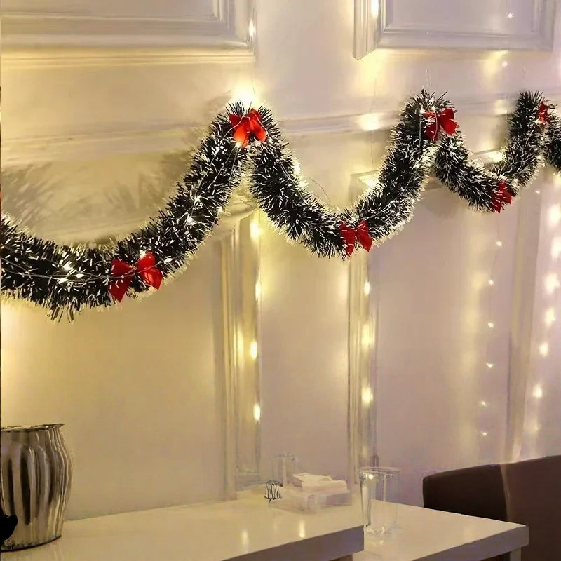 LED Christmas Tinsel Garland A - đánh giá và giá Tinsel Garland Decoration