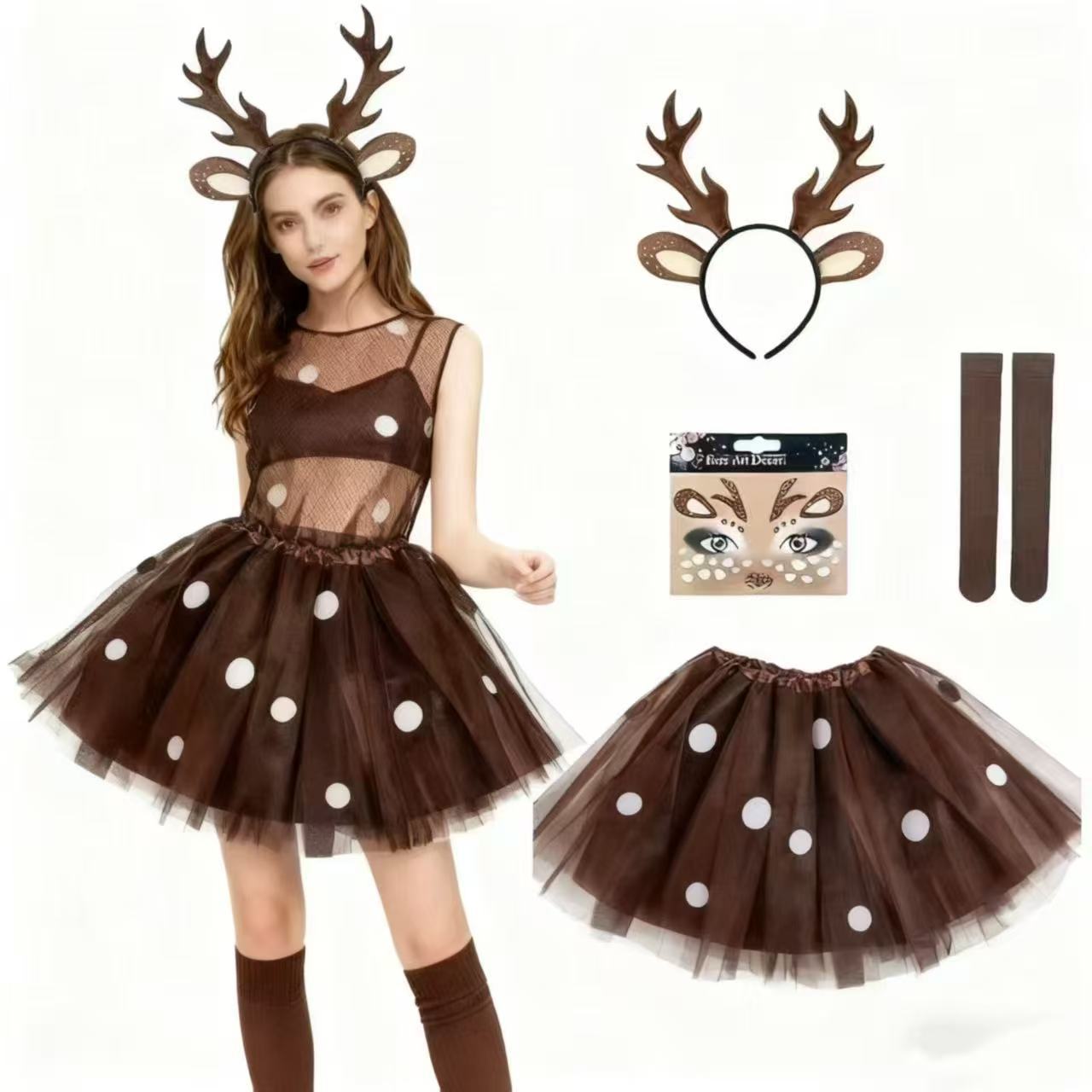 Reindeer Costume Set Antler He - đánh giá và giá Reindeer Antlers Headband