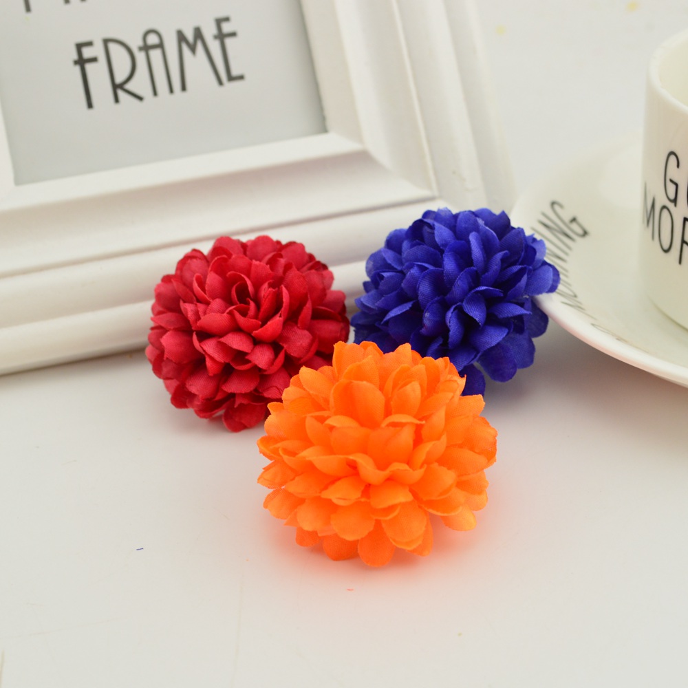 200PCS 5CM Silk Chrysanthemum  - đánh giá và giá Christmas Wreath Fake