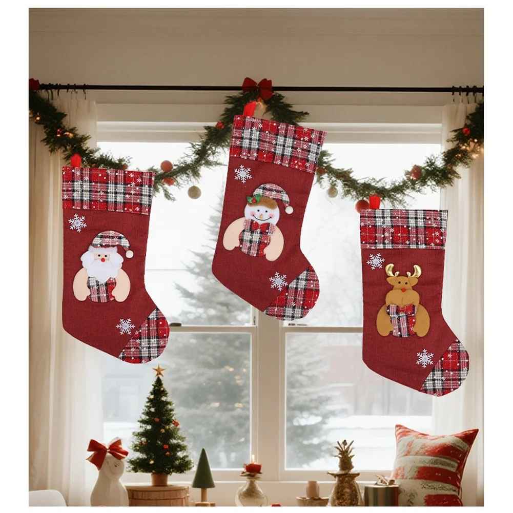 1pcs Christmas Stocking Presen - đánh giá và giá Christmas Stocking Hanging