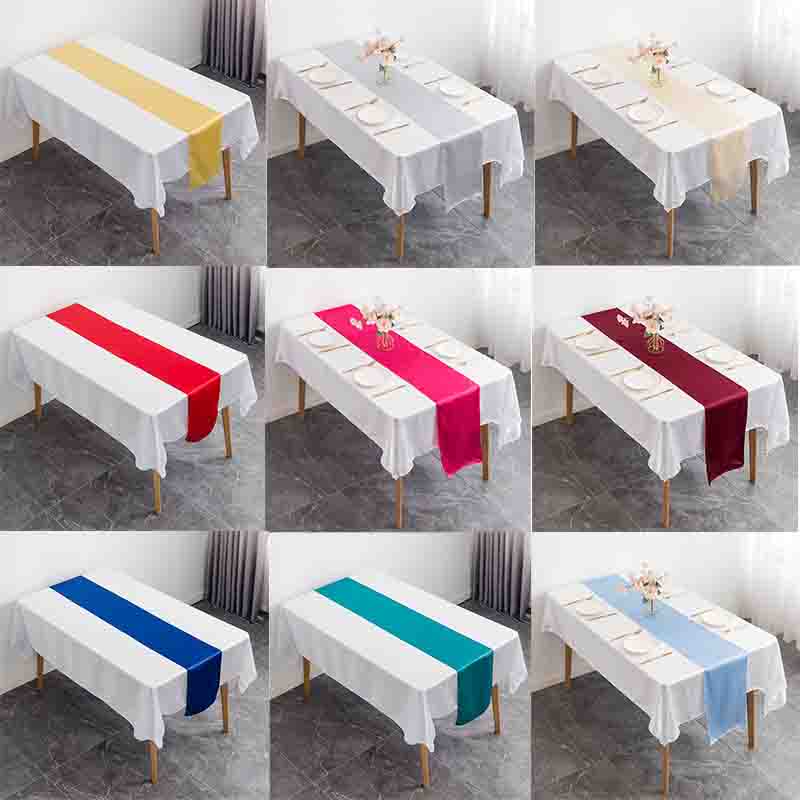 12X108 Inch Satin Bàn Cưới Á Q - đánh giá và giá Christmas Table Runner