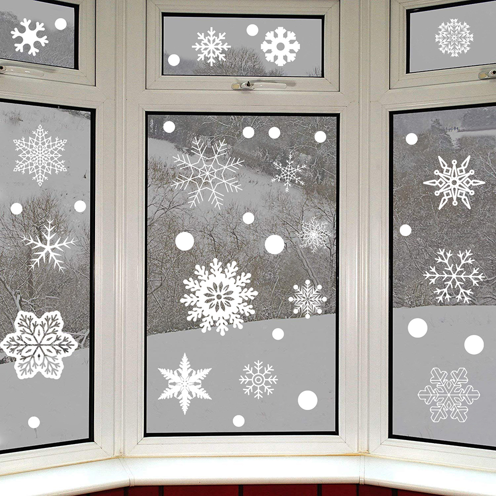 37PCS Gift Xmas Festival Suppl - đánh giá và giá Snowflake Window Decal