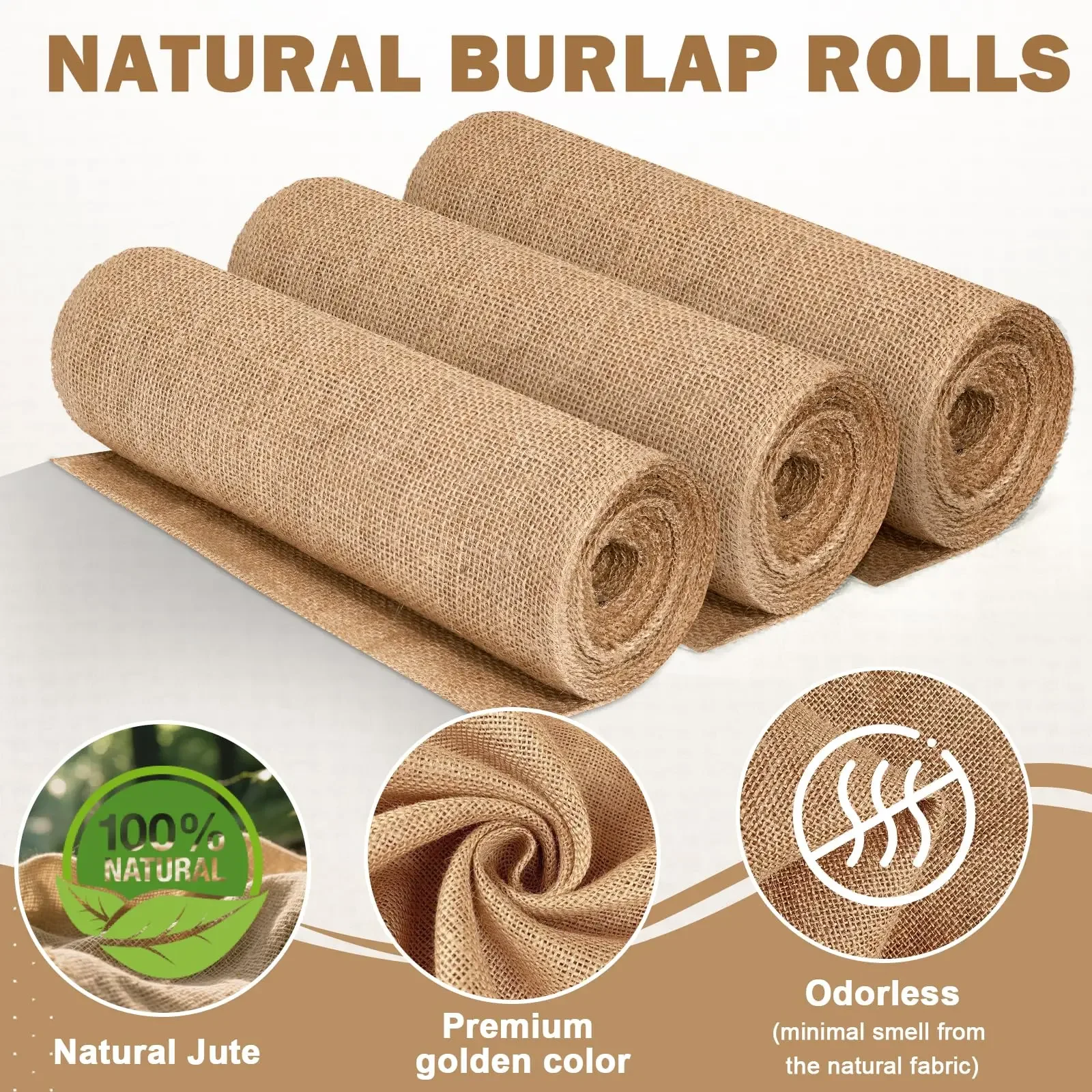 New Desig Beige Burlap Roll 30 - đánh giá và giá Christmas Table Runner