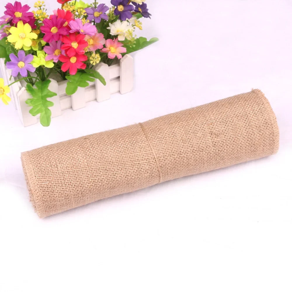 New Desig Beige Burlap Roll 30 - đánh giá và giá Christmas Table Runner