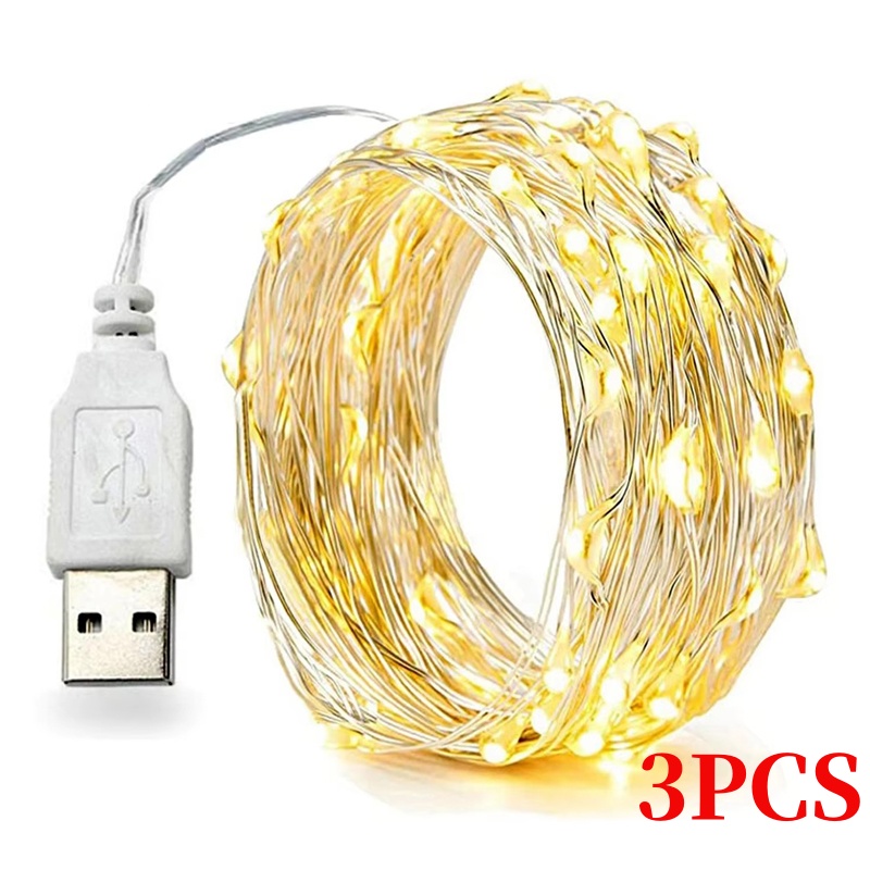 3PCS 5/10/20M Copper Wire LED  - đánh giá và giá Led Fairy String Lights