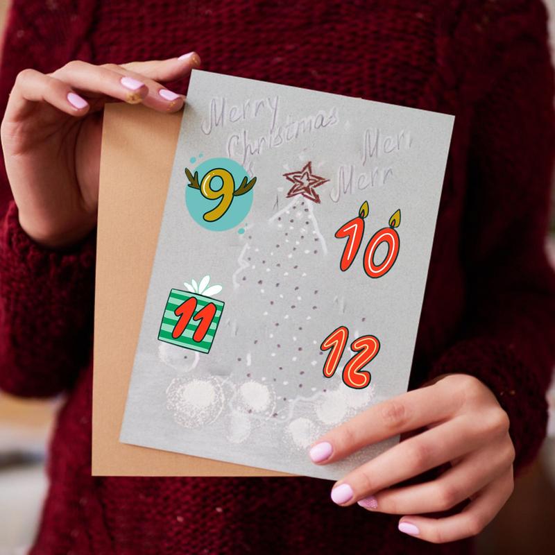 Merry Christmas Stickers Adven - đánh giá và giá Advent Calendar Gift