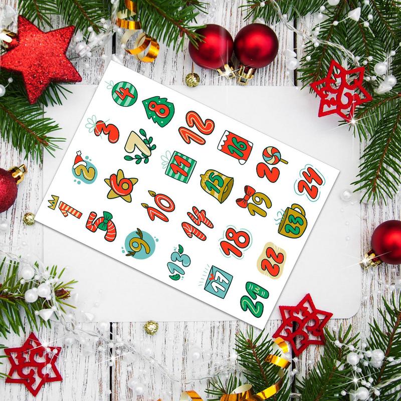 Merry Christmas Stickers Adven - đánh giá và giá Advent Calendar Gift