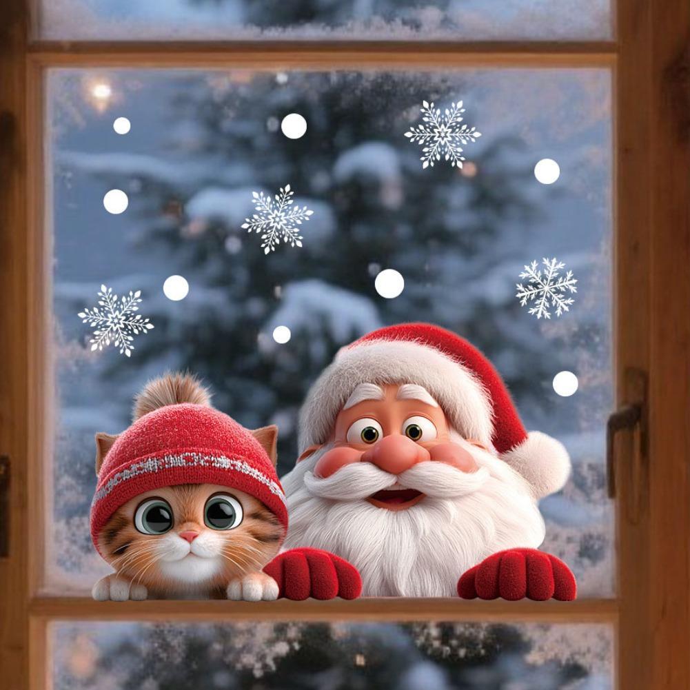 2pcs Christmas Window Clings S - đánh giá và giá Snowflake Window Decal