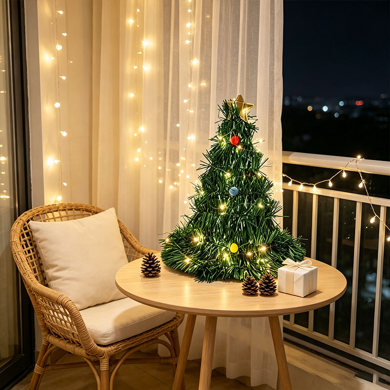 Foldable Green Tinsel Mini Chr - đánh giá và giá Star Tree Topper
