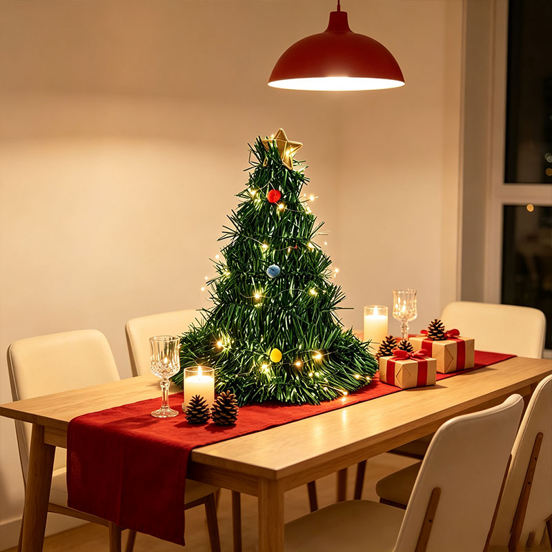 Foldable Green Tinsel Mini Chr - đánh giá và giá Star Tree Topper