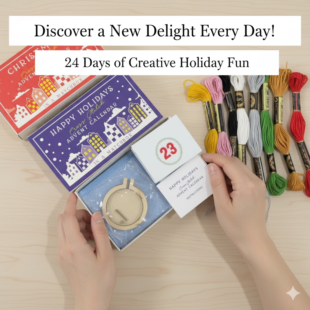 24 Days Countdown Cross Stitch - đánh giá và giá Advent Calendar Gift
