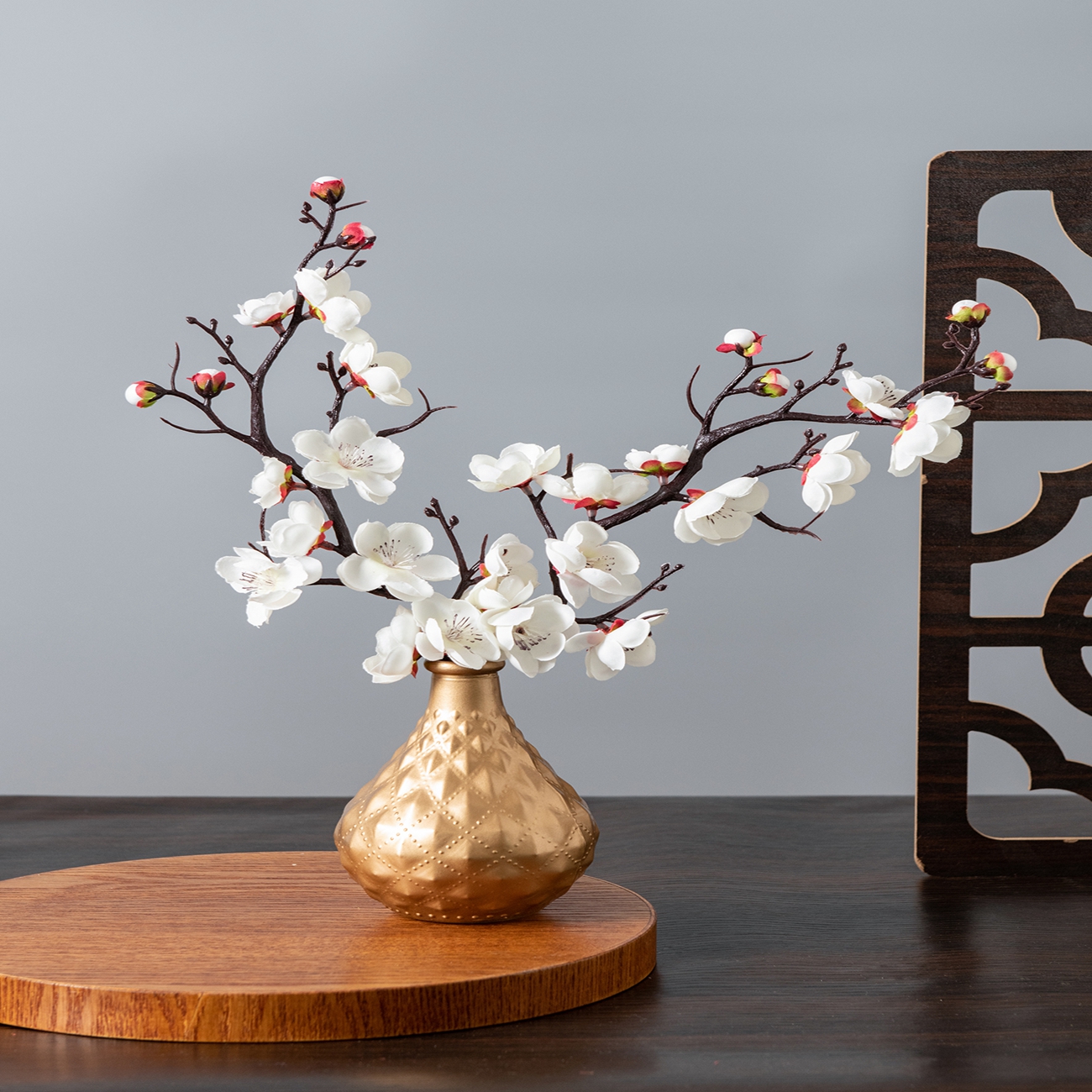 Artificial Flower Spring Plum  - đánh giá và giá Christmas Wreath Fake