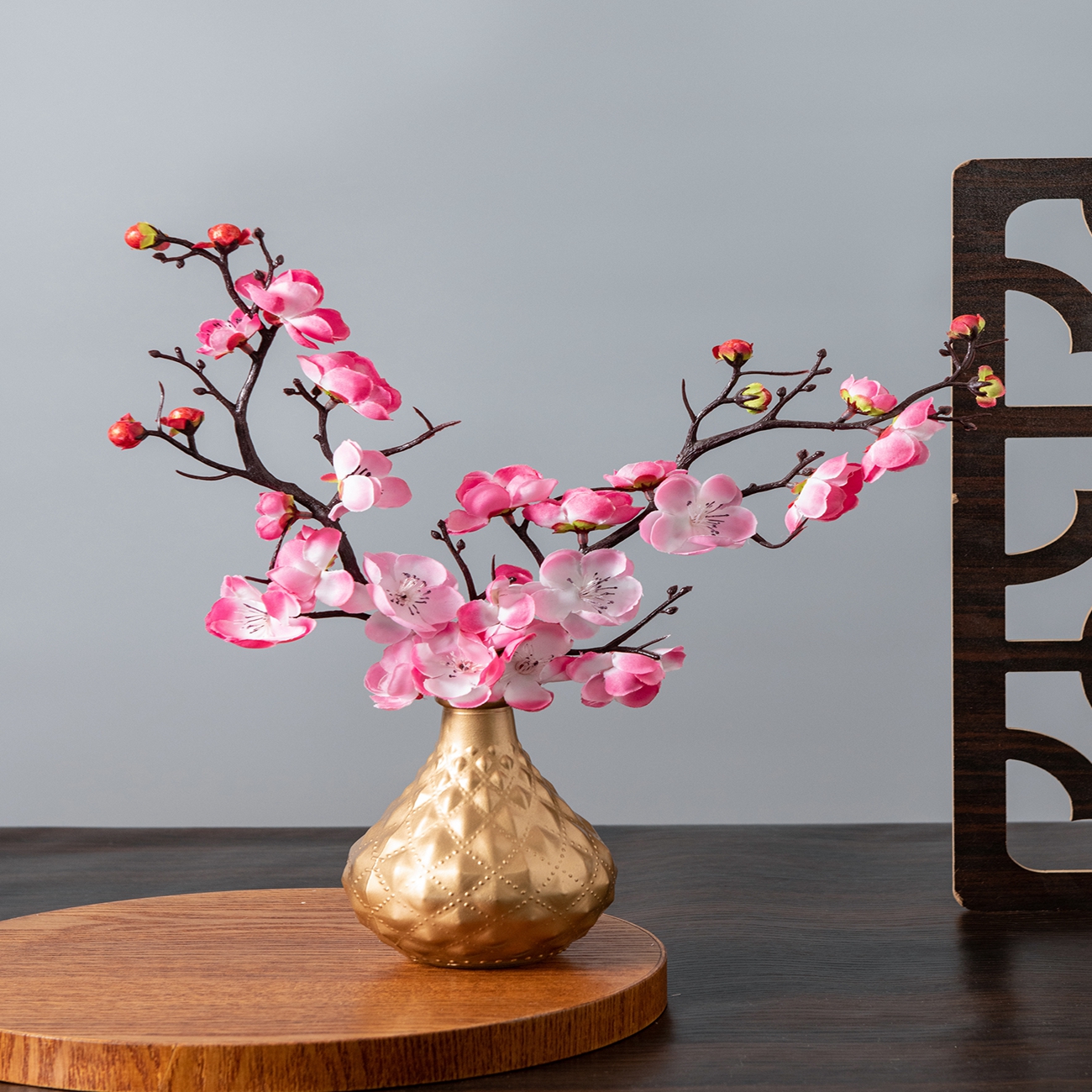 Artificial Flower Spring Plum  - đánh giá và giá Christmas Wreath Fake