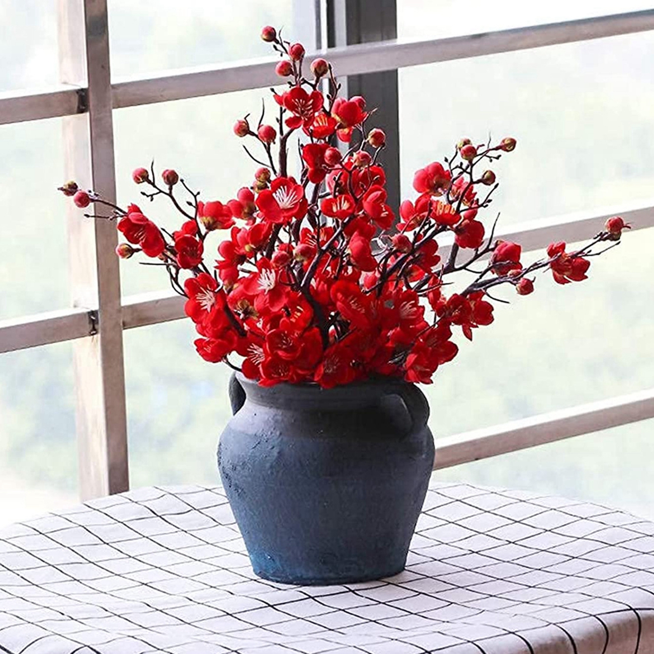 Artificial Flower Spring Plum  - đánh giá và giá Christmas Wreath Fake