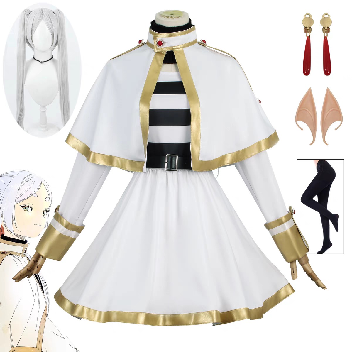 Sousou No Frieren Anime Cospla - đánh giá và giá Elf Costume Christmas