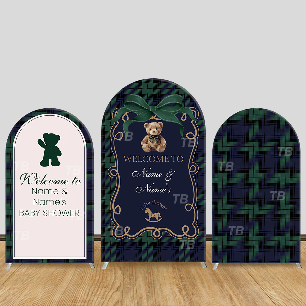 Teddy Bear Plaid Theme Arch Ba - đánh giá và giá Christmas Throw Blanket