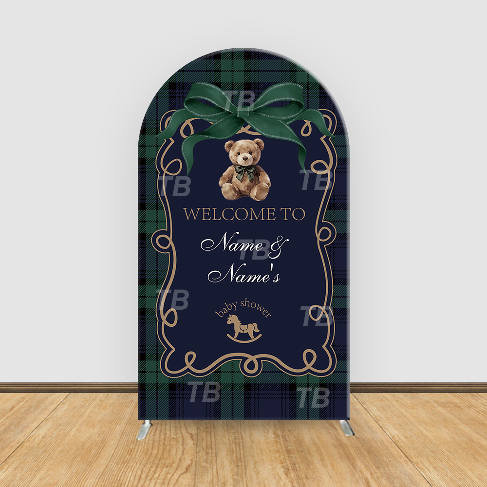 Teddy Bear Plaid Theme Arch Ba - đánh giá và giá Christmas Throw Blanket