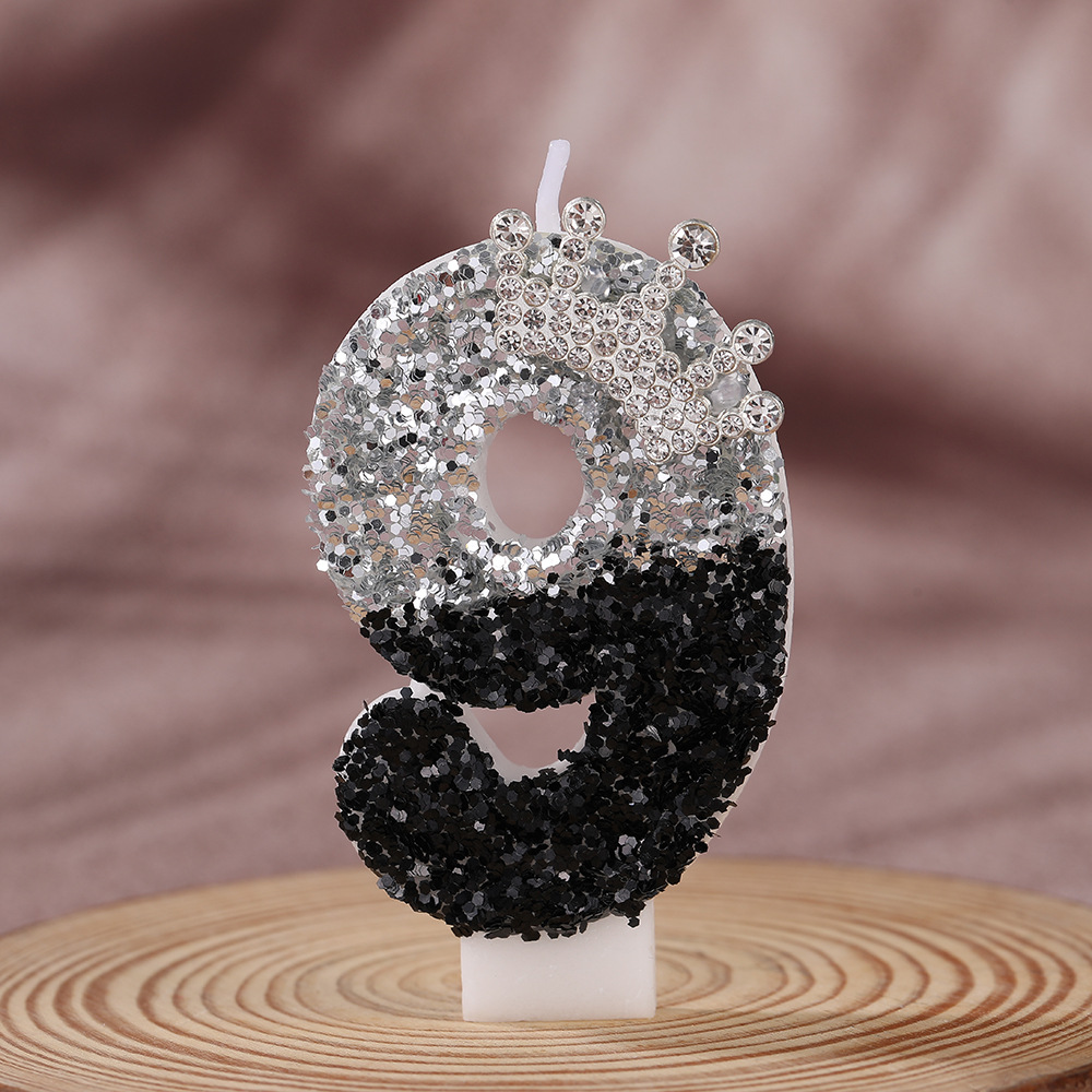 Black Silver Gradient Crown Ha - đánh giá và giá Holiday Candle Set