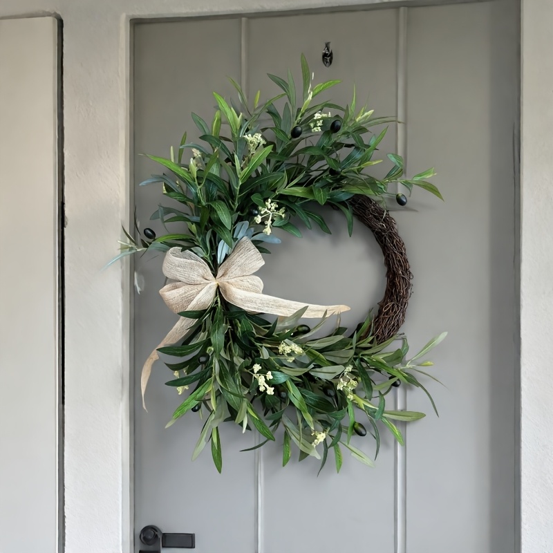 2025 Artificial Olive Wreath W - đánh giá và giá Christmas Wreath Fake