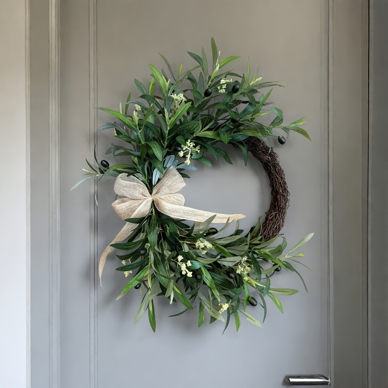 2025 Artificial Olive Wreath W - đánh giá và giá Christmas Wreath Fake