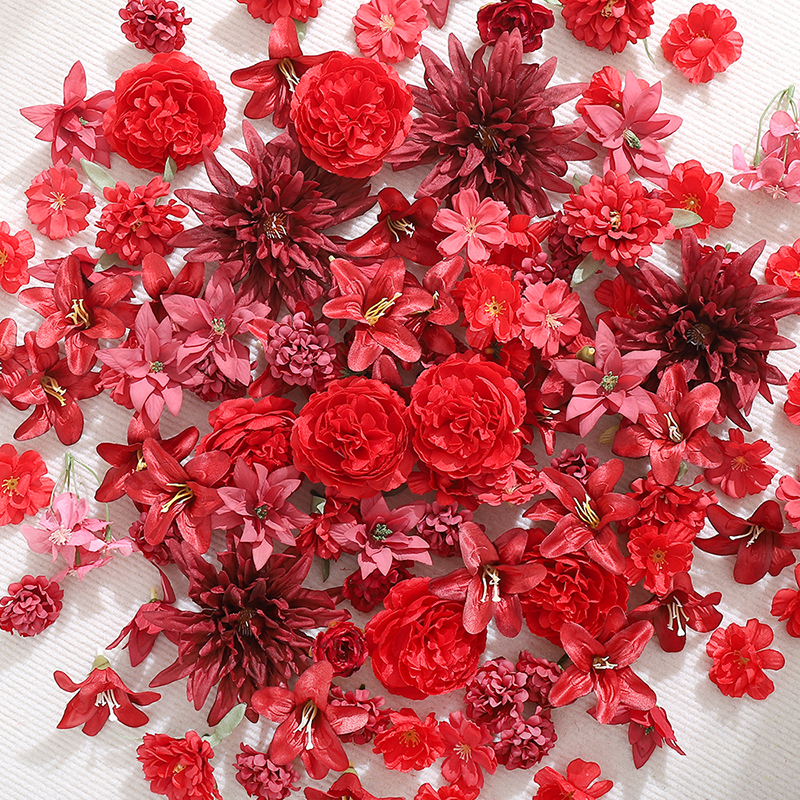 20Pcs Red Artificial Flowers H - đánh giá và giá Christmas Wreath Fake