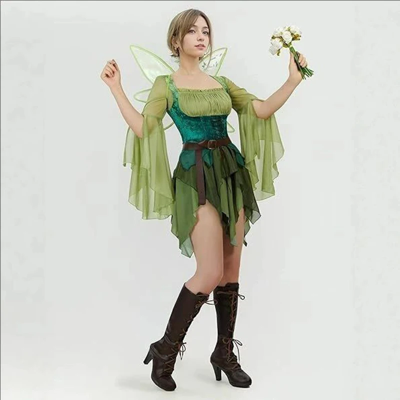 Women's Elf Medieval Green Fai - đánh giá và giá Elf Costume Christmas
