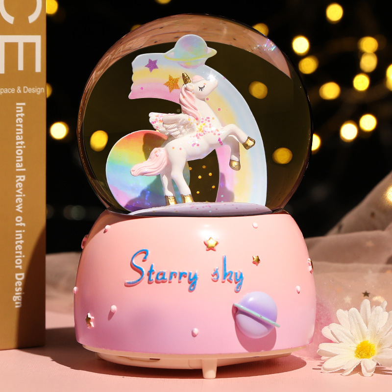 New Crystal Ball Music Box Gir - đánh giá và giá Snow Globe Musical