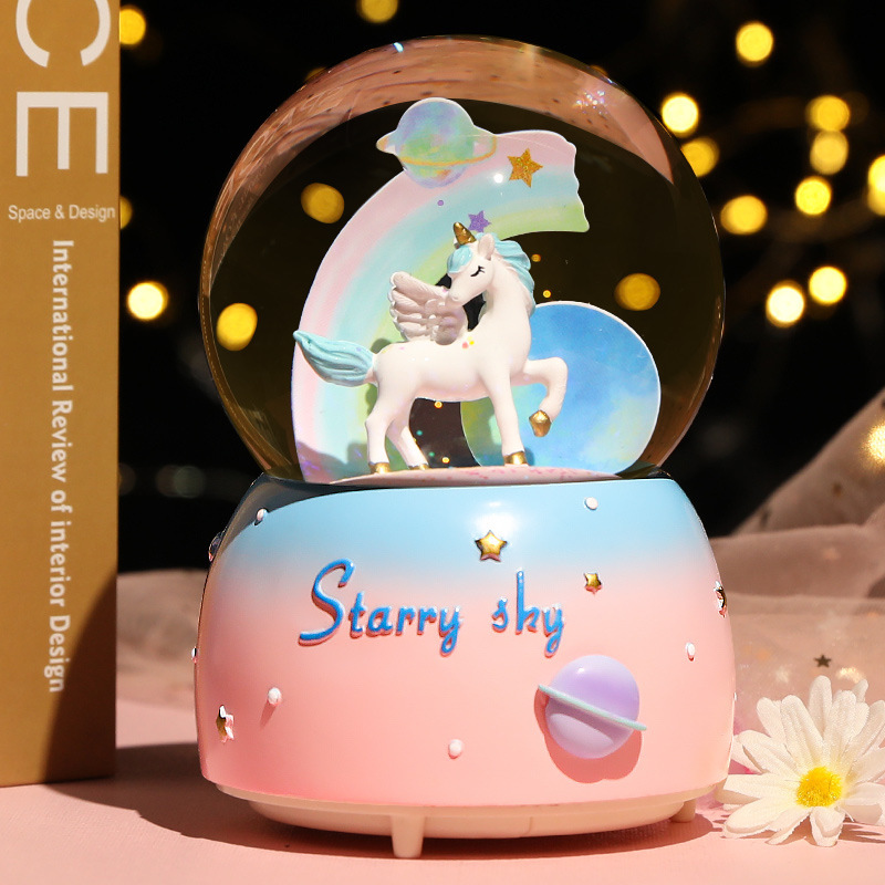 New Crystal Ball Music Box Gir - đánh giá và giá Snow Globe Musical