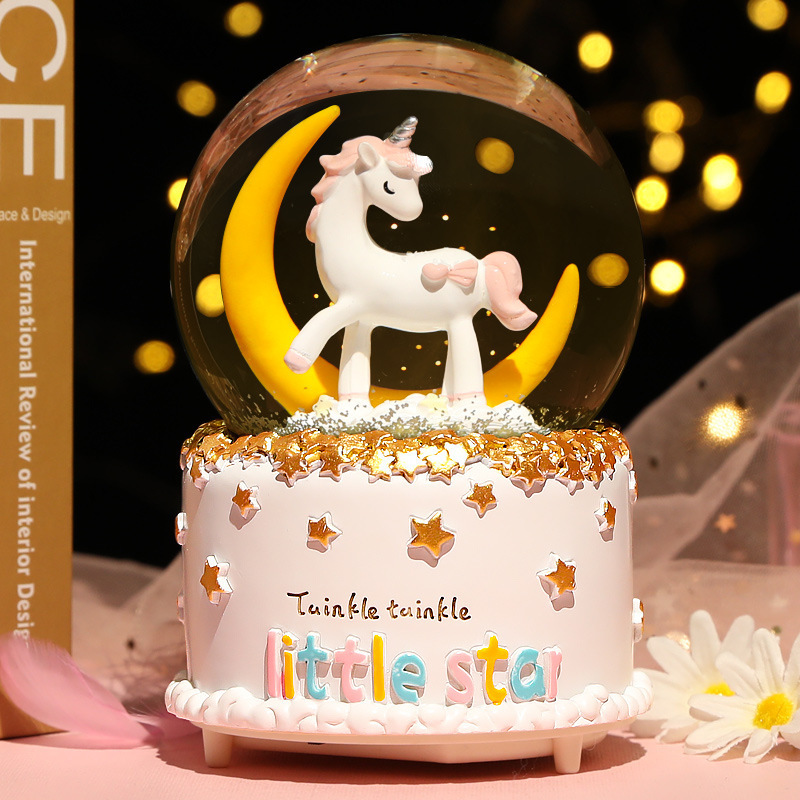 New Crystal Ball Music Box Gir - đánh giá và giá Snow Globe Musical