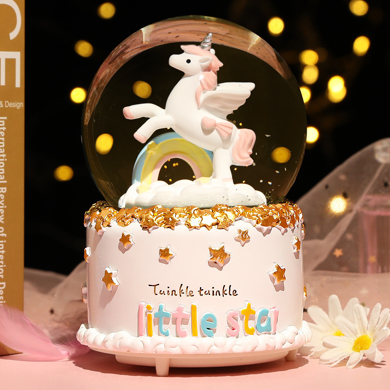 New Crystal Ball Music Box Gir - đánh giá và giá Snow Globe Musical